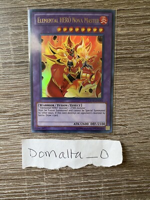 Yu Gi Oh Elemental HERO Nova Master GENF-EN093 Ultra Rare Unlimited Ed NM/VLP-image