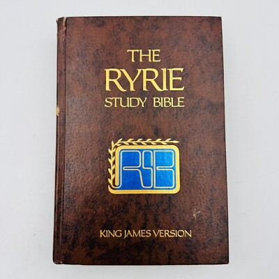 The Ryrie Study Bible: King James Version 1986 HC Red Letter With Notes & Maps-image