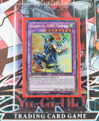 YuGiOh Elemental HERO Tempest SGX2-ENA21 1st Edition Secret Rare-image