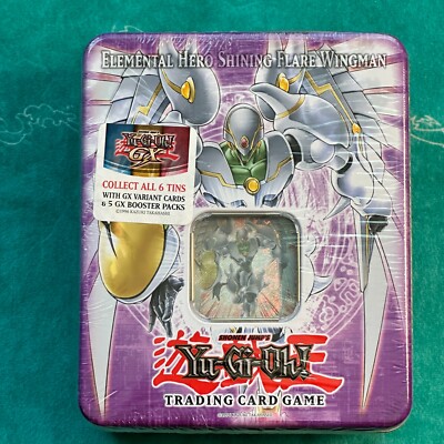 YUGIOH 2006 Elemental Hero Shining Flare Wingman CT03 Collector's Tin - SEALED-image