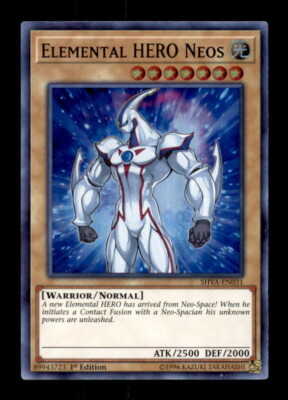Yugioh SHVA-EN031 Elemental HERO Neos 1st Edition Super Rare Normal-image