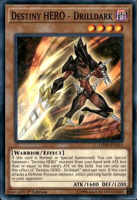 Yu-Gi-Oh! Destiny HERO - Drilldark LEHD-ENA11 Common NM-image
