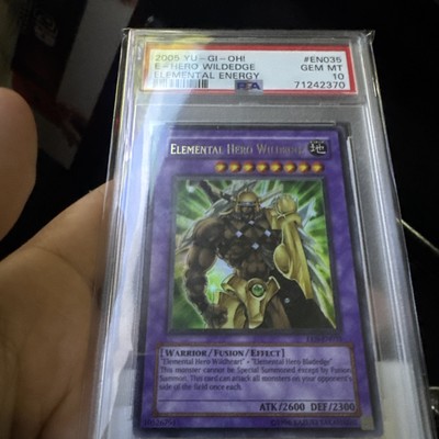 Yu-Gi-Oh! PSA 10 MINT 'Elemental Hero WildEdge' EEN-EN035 ~Ultra Rare~ POP 3-image