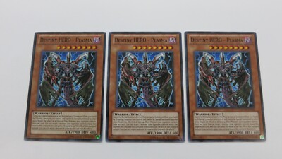 3x  DESTINY HERO PLASMA MONSTER UNLIMITED EDITION  RYMP-EN036 COMMON YUGIOH   NM-image