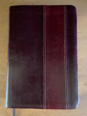 Crossway ESV 2011 Holy Bible 2-Tone Trutone VGUC Maps Brown Personalized-image