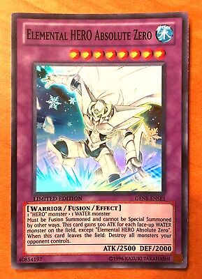Yugioh Limited Edition Elemental HERO Absolute Zero GENF-ENSE1 - Super Rare NM-image