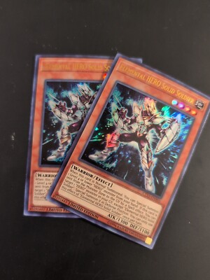 2X Elemental HERO Solid Soldier, Limited Edition, Ultra Rare, CT15-EN003-image