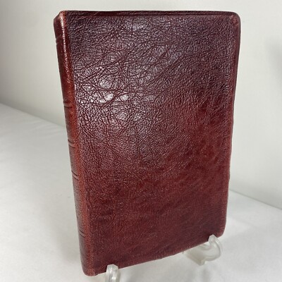 1985 Nelson ~ NKJV OPEN BIBLE Expanded ~ Genuine Leather WTB Walk Thru the Bible-image