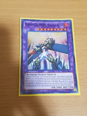 yugioh elemental hero magma neos SHVA-EN034 SUPER RARE UNLIMITED-image