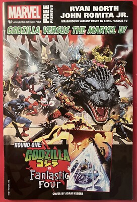 Marvel Previews (2025) #40 - Godzilla Cover Art - From Marvel Comics-image