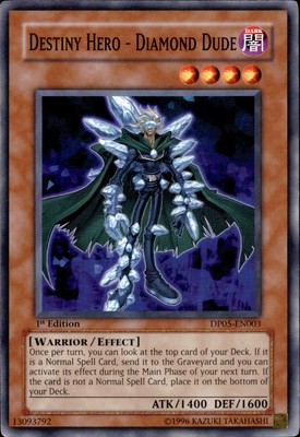 1st Ed Destiny HERO - Diamond Dude DP05-EN003 Yugioh-image