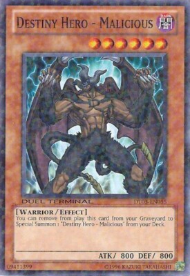 Yugioh! LP Destiny Hero - Malicious - DT03-EN055 - Common - Duel Terminal Lightl-image
