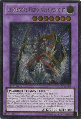Elemental Hero Neos Knight - EXVC-EN093 - Ultimate Rare - 1st Edition Lightly Pl-image