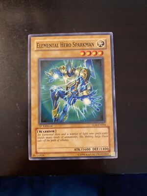 Yu-Gi-Oh! TCG Elemental Hero Sparkman The Lost Millenium TLM-EN004 1st...-image