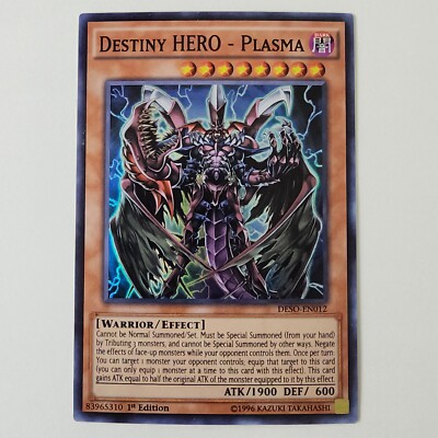 Destiny HERO - Plasma - DESO-EN012 - LP+ - Super Rare - 1st ed - Yugioh-image