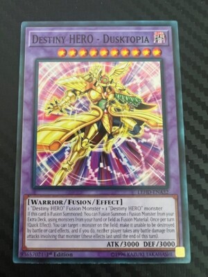 Yugioh Destiny HERO Dusktopia LEHD-ENA32 1st Edition NM-image