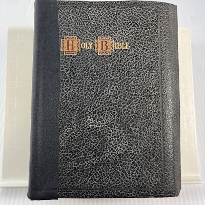 1941 Holy Bible Hertels Standard Reference Cyclopedic Index Red Letter Maps KJV-image