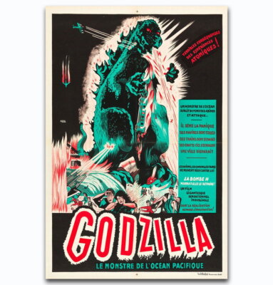 60333 Horror Classic Godzilla Japanese Fil Wall Decor Print Poster-image
