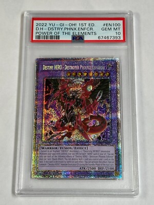PSA 10 DESTINY HERO DESTROYER PHOENIX ENFORCER POTE-EN100 Starlight 1st Yugioh-image