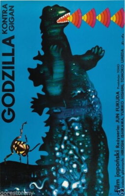72308 GODZILLA Gojira Monster Gigan Czech Polish Art Wall Decor Print Poster-image