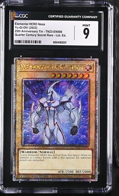 Elemental HERO Neos (Quarter Century Secret Rare) TN23-EN006 - CGC 9 MINT-image