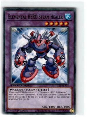 2020 Yu-Gi-Oh! Speed Duel Elemental Hero Steam Healer Common SGX1-ENA24-image