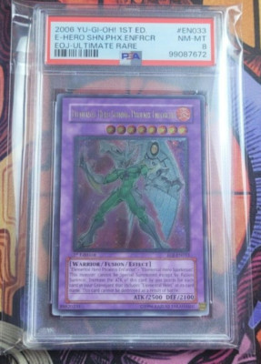 Elemental Hero Shining Phoenix Enforcer Ultimate Rare 1st Edition PSA 8	Yugioh-image