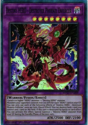 DESTINY HERO DESTROYER HOLO YuGiOh YU GI OH Custom Anime Collectible Card-image