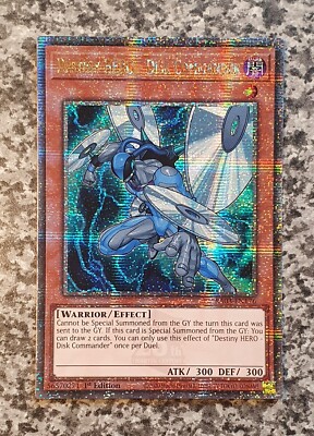Yugioh RA03-EN176 Destiny HERO - Disk Commander QCSR 1st Edition MINT 10-image