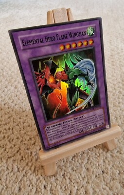 Yu-Gi-Oh - Elemental Hero Flame Wingman - Super Rare - DP1-EN010 LP-image