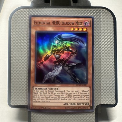 Yugioh Elemental HERO Shadow Mist SDHS-EN001 Super Rare 1st Ed NM-image