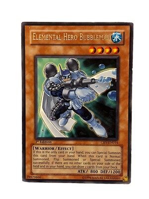 Elemental Hero Bubbleman CRV-EN014 Cybernetic Revolution 1st Edition 1996-image