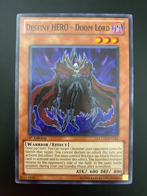 Yugioh Destiny Hero - Doom Lord LCGX-EN122 Common 1st Edition NM/MINT-image