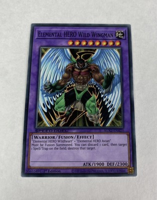 Yugioh Elemental Hero Wild Wingman Sgx2-ena23 Midterm Paradox Common 1st Edition-image