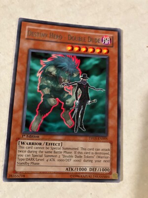 Destiny hero-double dude 1st edition ultra rare yu-gi-oh gaming cards cscan-image