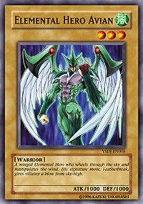1x (EX) Elemental Hero Avian - YSDJ-EN005 - Common - 1st Edition  YuGiOh-image