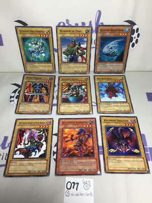 Set of 9 Yu-Gi-Oh Trading Cards [O77] 3 1st Edition Elemental Hero Sparkman -image