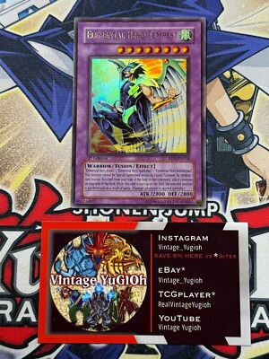 Yugioh Elemental Hero Tempest EEN-EN034 1st Edition Ultra Rare Played-image