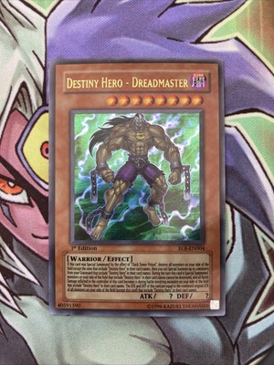 EOJ-EN004 Destiny Hero - Dreadmaster Ultra 1st Edition (Silver Stamp) NM Yugioh -image
