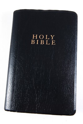 Holy Bible NIV Zondervan 2001 Black Faux Leather New International Version-image