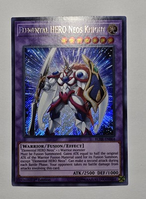 Yugioh Elemental Hero Neos Knight Hero's Revenge Secret Rare-image