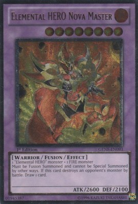 Yugioh! Elemental HERO Nova Master - GENF-EN093 - Ultimate Rare - Unlimited Edit-image