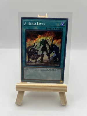Yugioh! A Hero Lives (RA04 EN087) Secret Rare 1st Edition NM/Mint -image
