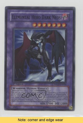 2007 Yu-Gi-Oh! Jaden Yuki 2 1st Edition Elemental HERO Dark Neos (SR) READ 4l1-image