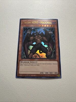 Destiny HERO - Malicious (UR) RA03-EN001 Quarter Century Bonanza 1st Edition-image