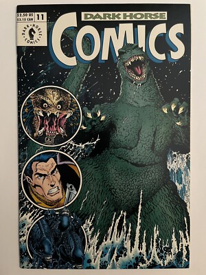 DARK HORSE COMICS #11 PREDATOR ALIENS GODZILLA JAMES BOND ART ADAMS 1993 NM-image