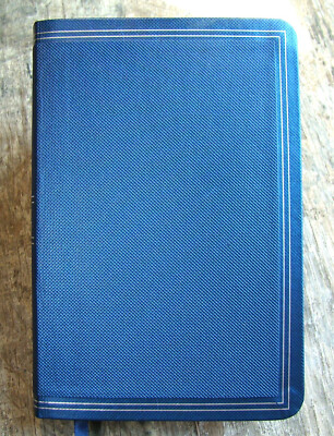 Holy Bible ~2012 KJV Blue Silver~ Red Letter Compact Ultra Thin 