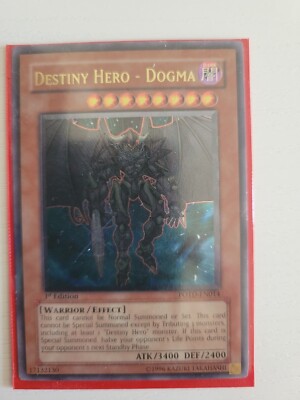 Yugioh Destiny Hero - Dogma POTD-EN014 Ultimate Rare 1st Ed LP-image