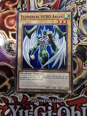 Yugioh! Elemental HERO Avian - SGX1-ENA01 - Common - 1st Edition Near Mint, Engl-image