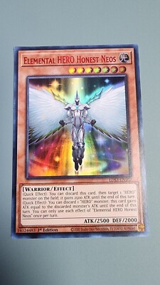 Yugioh x1 Elemental HERO Honest Neos (Red) LDS3-EN102 1st Ed Ultra (NM)-image